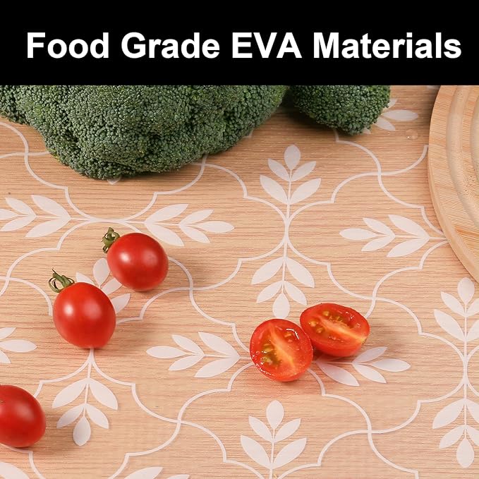 Cooyes Shelf and Drawer Liners for Kitchen Cabinets, Non Adhesive Cabinet Liner, EVA Waterproof Durable Non-Slip Drawer Mats for Shelves, Refrigerator, Storage, Desks（11.8" W x 360" L）