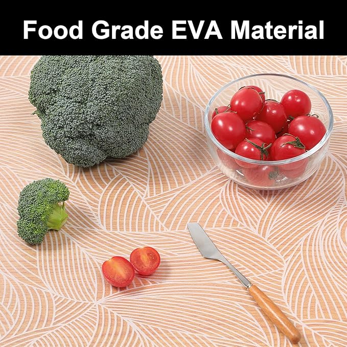 Cooyes Shelf Liners for Kitchen Cabinets, Refrigerator Liners Waterproof & Oil-Proof Kitchen Cupboard Liner Drawer Mats EVA Material Non Adhesive Fridge Liner for Shelves（11.8" W x 360" L）